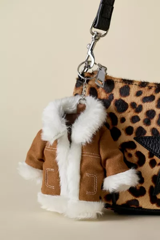 Mini Penny Lane Faux Fur Lined Coat Keychain