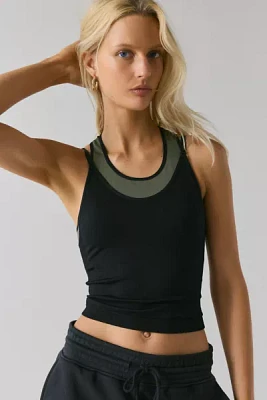 P.E Nation Sutton Layered Performance Crop Tank Top