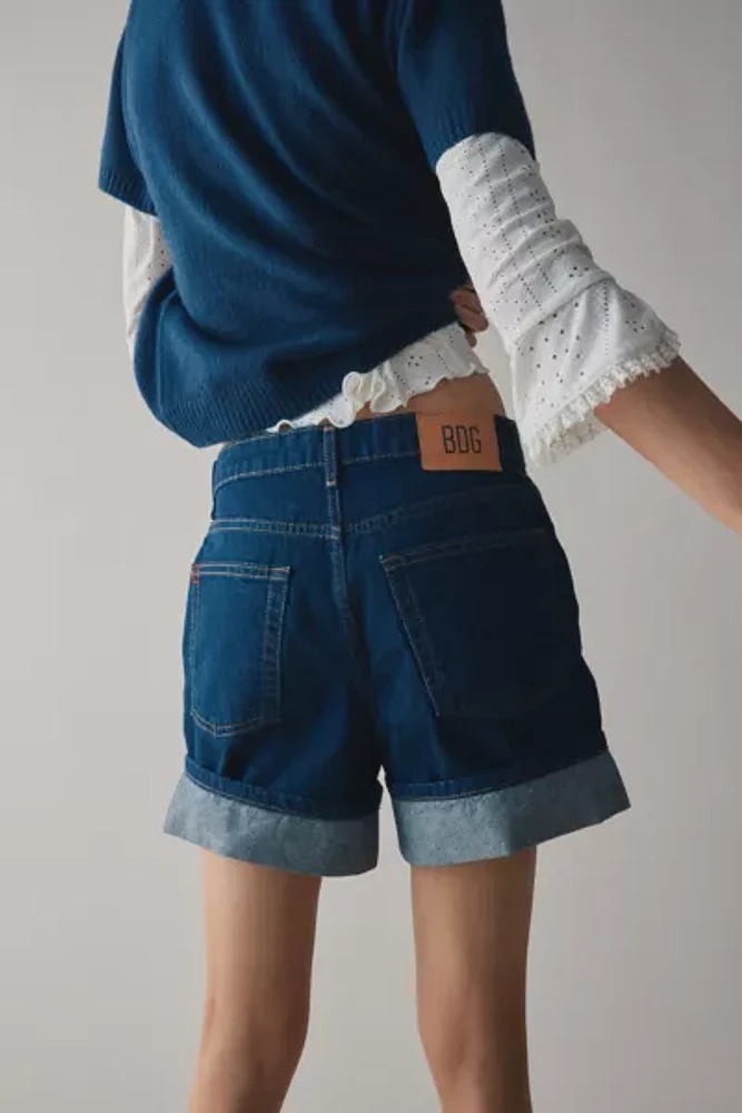 BDG Indie Mid-Rise Cuffed Denim Short