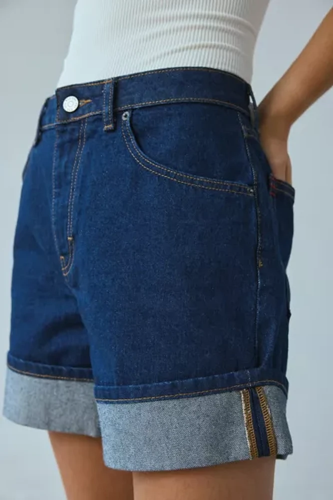 BDG Indie Mid-Rise Cuffed Denim Short