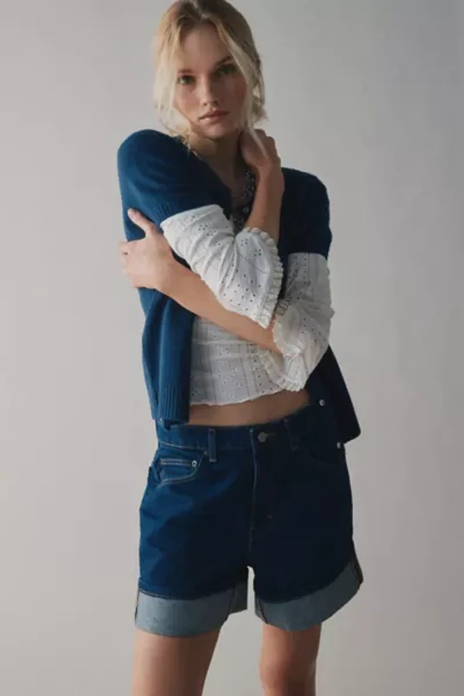 BDG Indie Mid-Rise Cuffed Denim Short