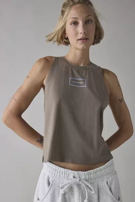 P.E Nation Fawn + Dusty Blue Kite Cropped Tank Top