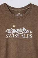 Swiss Alps Washed Cotton Graphic Tee