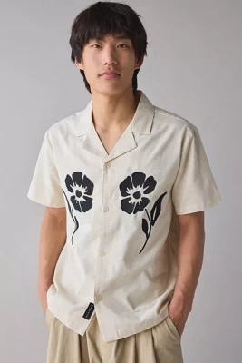 Native Youth Cal Revere Collar Flower Applique Shirt