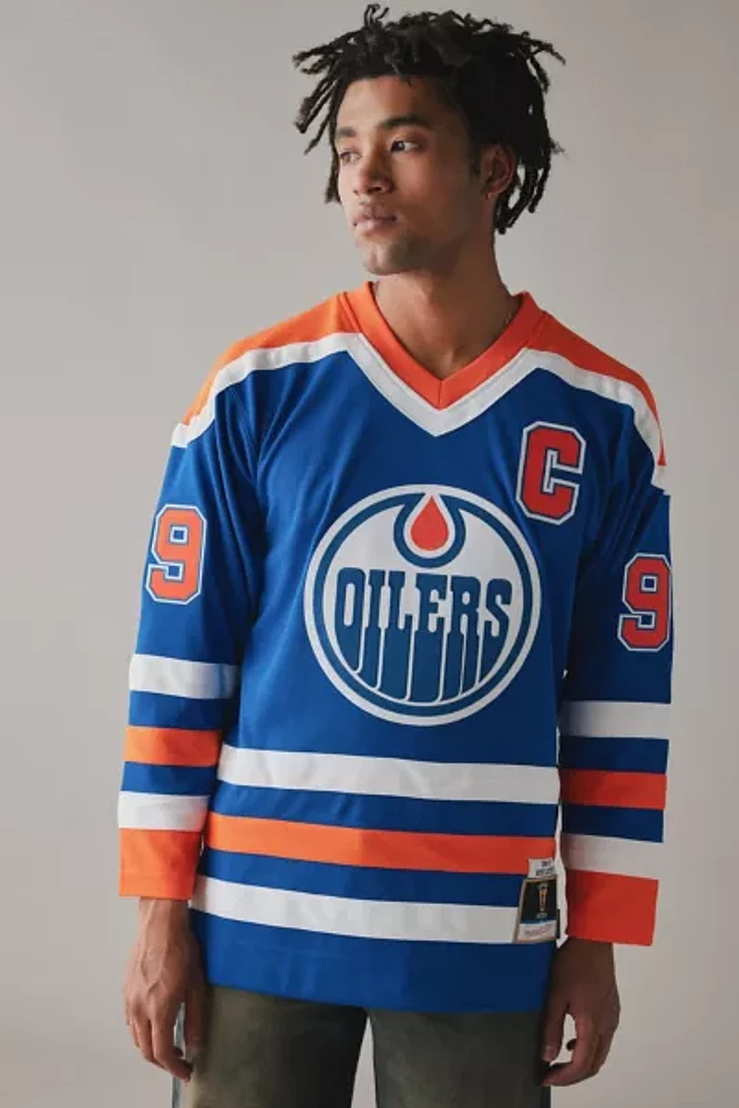 Mitchell & Ness NHL Edmonton Oilers Wayne Gretzky 1986 Long Sleeve Hockey Jersey