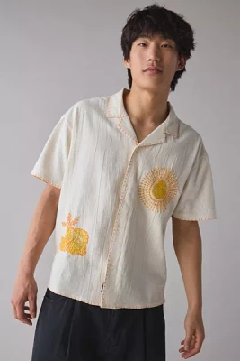 Native Youth Embroidered Boxy Fit Shirt