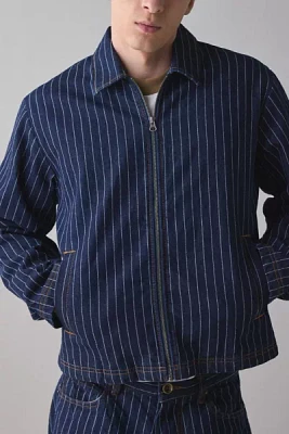 UO Fountain Denim Pinstripe Jacket