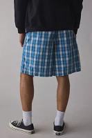 UO Baggy Plaid Pull-On Short