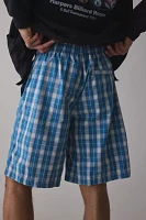 UO Baggy Plaid Pull-On Short