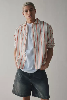 UO Cropped Long Sleeve Dress Shirt