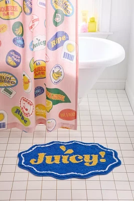Fruit Sticker Shaped Tufted Bath Mat