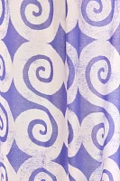 Swirly Icon Patterned Shower Curtain