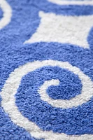 Swirly Icon Plush Tufted Bath Mat