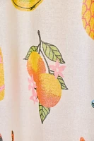 Tropical Vacay Icon Patterned Shower Curtain