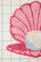 Clamshell Shape Tufted Bath Mat