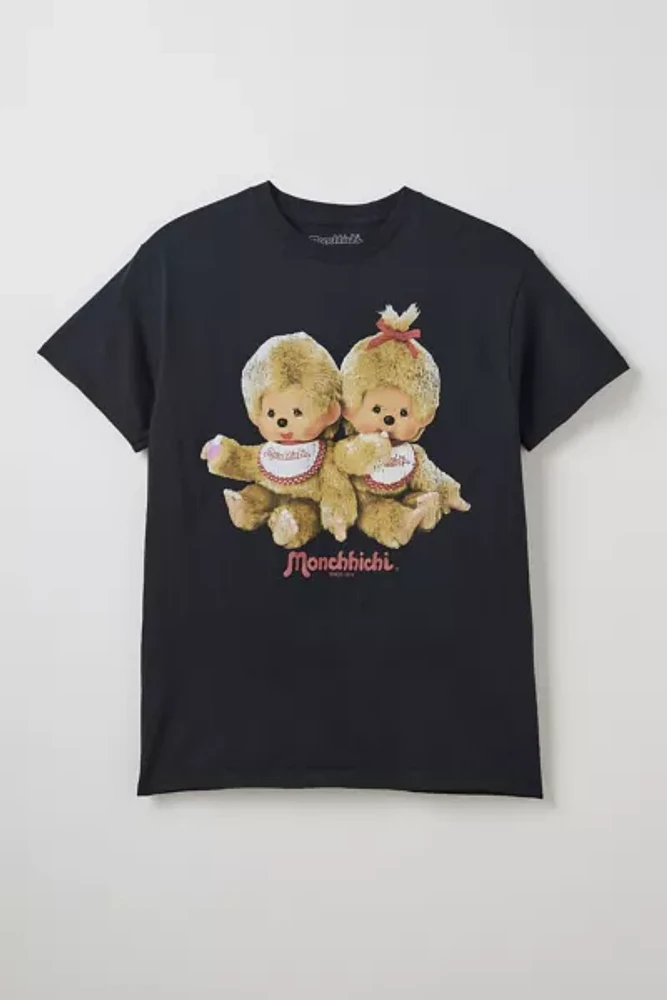 Monchhichi Twins Cotton Graphic Tee