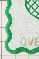 Overserved Tennis Scalloped Tufted Bath Mat