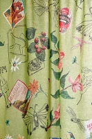 Postcard Patterned Shower Curtain