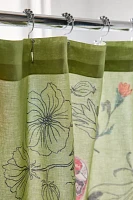 Postcard Patterned Shower Curtain