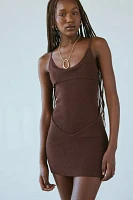 Lioness Bella Ribbed Knit Mini Dress