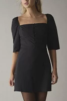 Glamorous Black Square Neck Mini Dress