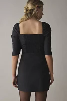 Glamorous Black Square Neck Mini Dress