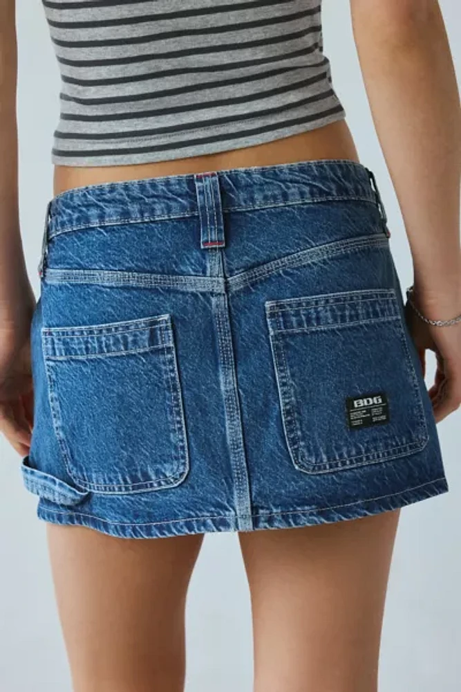 BDG Carpenter Low-Rise Denim Micro Mini Skirt