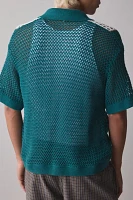 UO Norwich Paneled Short Sleeve Polo Sweater