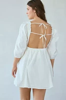 Glamorous Open Tie-Back Fit-And-Flare Mini Dress