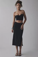 UO Oasis Knit Tube Top + Midi Skirt Set