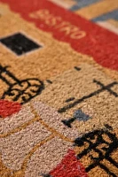 Bistro Scene Printed Coir Doormat