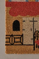 Bistro Scene Printed Coir Doormat