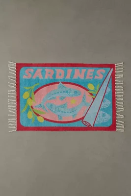 Sardine Tin Screen Printed Rug