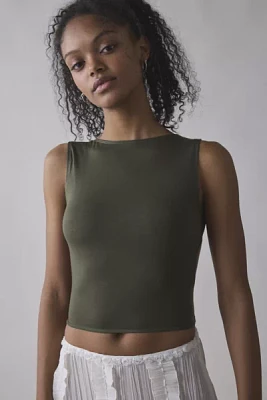 UO Jess Keyhole Open-Back Muscle Tank Top
