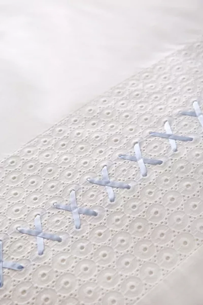 Eyelet Lace Detail Duvet Cover