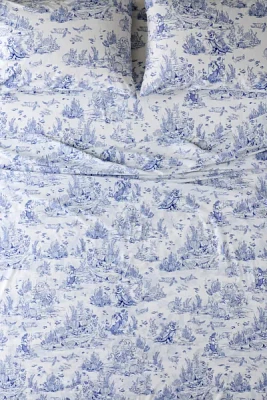 Mermaid Toile Patterned Sheet Set