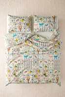 Porto Tile Patterned Duvet Cover Set
