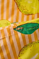 Lemon Graphic Stripe Patterned Duvet Cover Set