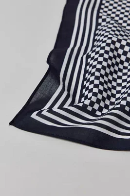 Checkered Pattern Cotton Bandana