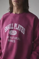 Small Plates Varsity Graphic Crew Neck Sweatshirt