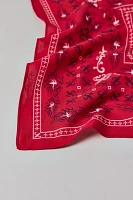 Heraldic Patterned Cotton Bandana