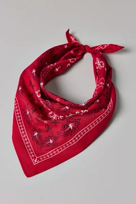 Heraldic Patterned Cotton Bandana