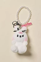 Okitoki Blushing Bunny Pearl Plushie Keychain