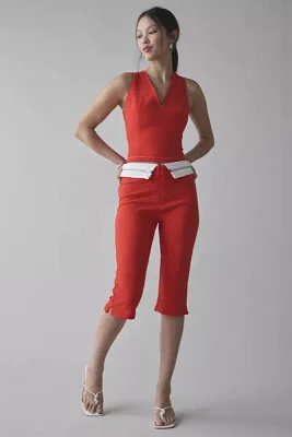 by.DYLN Miranda Foldover Waist Capri Pant