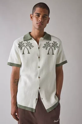The Critical Slide Society Nice Knits Short Sleeve Polo Sweater