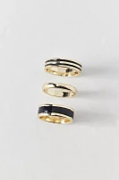 Cigar Band Stainless Steel Ring Set