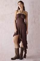 UO Sammie Convertible Tie Asymmetric Lace Midi Dress