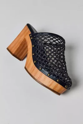 Azalea Wang Ameenah Wooden High Heeled Clog