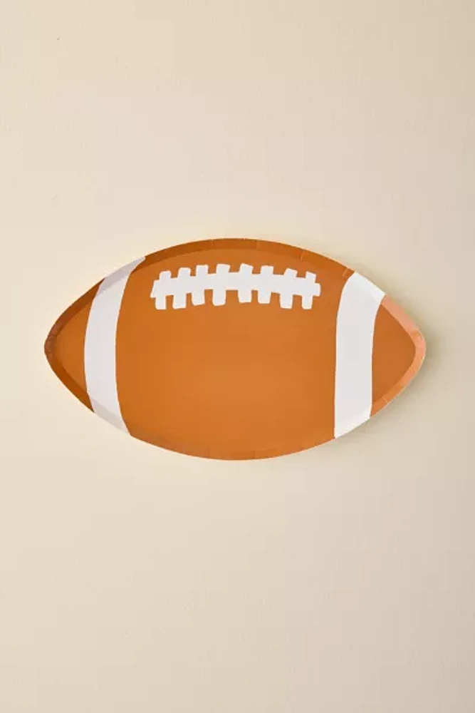 Football Shaped Paper Plate Set