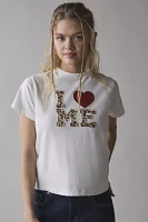 I Heart Me Applique Graphic Slim Tee